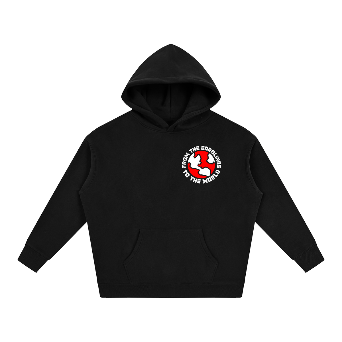Carolina To The World Oversize Fleeced Hoodie ( Hurricanes )
