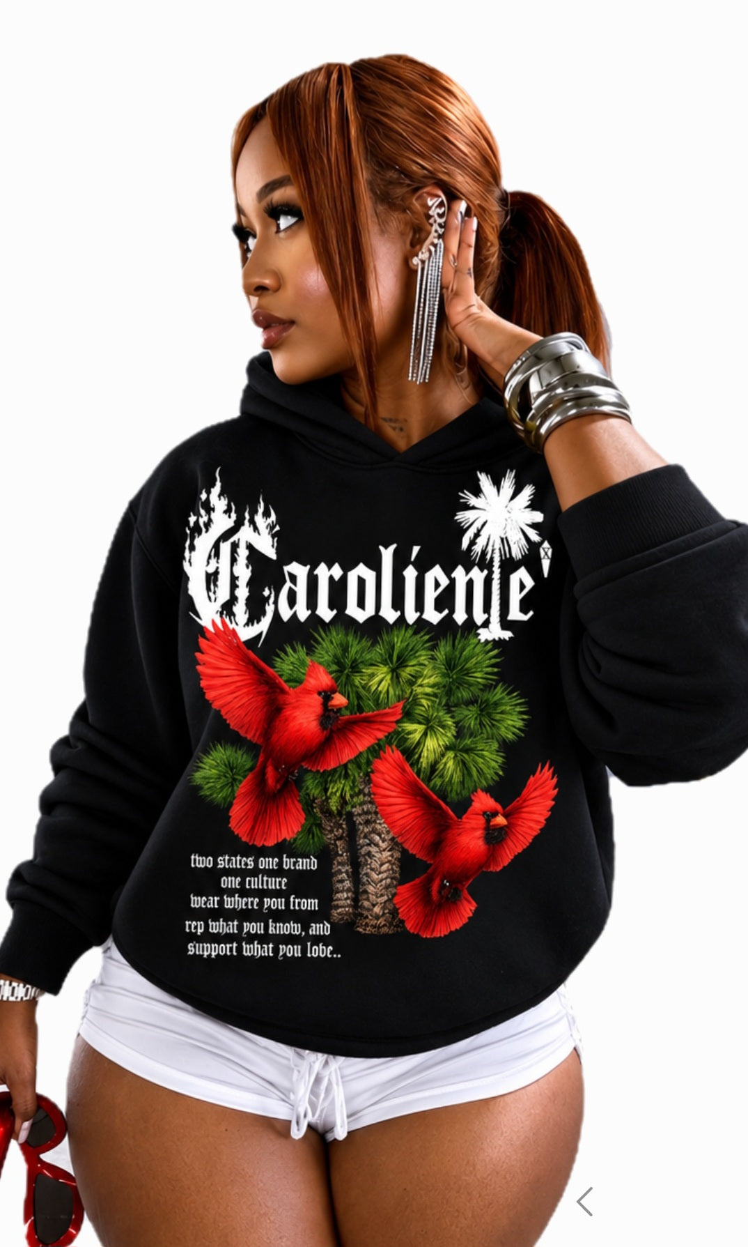 Palmetto Cardinal Creed Fleeced Boxy Hoodie