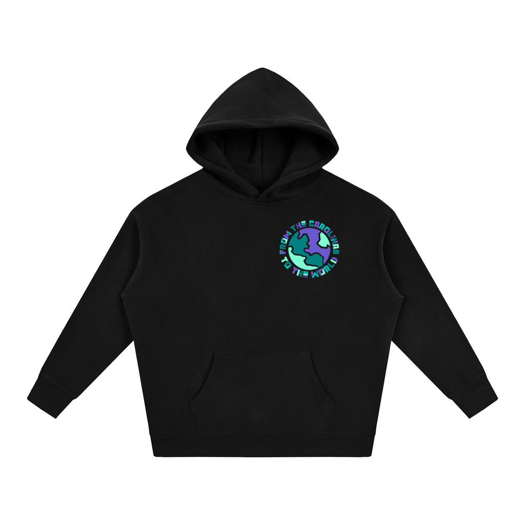 Carolina To The World Oversize Fleeced Hoodie (Buzz City)