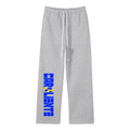 Carolina To The World  Fleece Straight Leg Pants (Blue/ Gold)