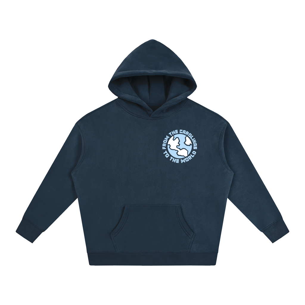 Carolina To The World Oversize Fleeced Hoodie