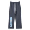 Carolina To The World  Fleece Straight Leg Pants ( Carolina/White )