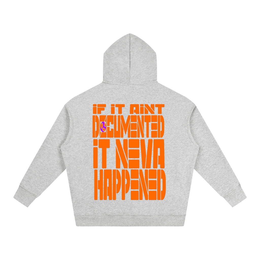 Carolina To The World Oversize Fleeced Hoodie ( Orange/ Purple)