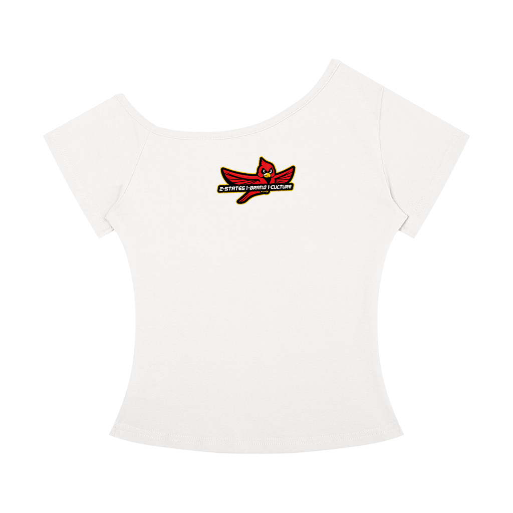Angry Palmetto Bird Women’s Off-the-Shoulder T-Shirt - Caroliente' CollectonGraphic T-ShirtsCaroliente' Collecton