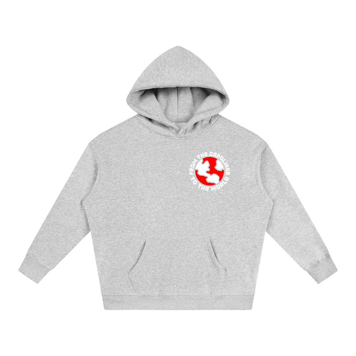 Carolina To The World Oversize Fleeced Hoodie ( Hurricanes )