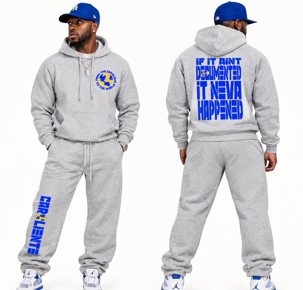 Carolina To The World  Fleece Straight Leg Pants (Blue/ Gold)