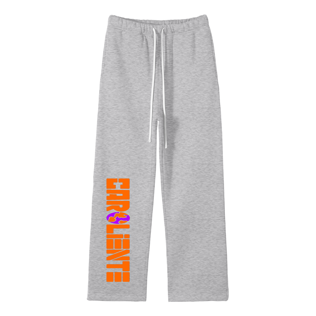 Carolina To The World Fleece Straight Leg Pants ( Orange/Purple )
