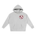Carolina's To The World Oversize Fleeced Hoodie ( Gray/Maroon/White)