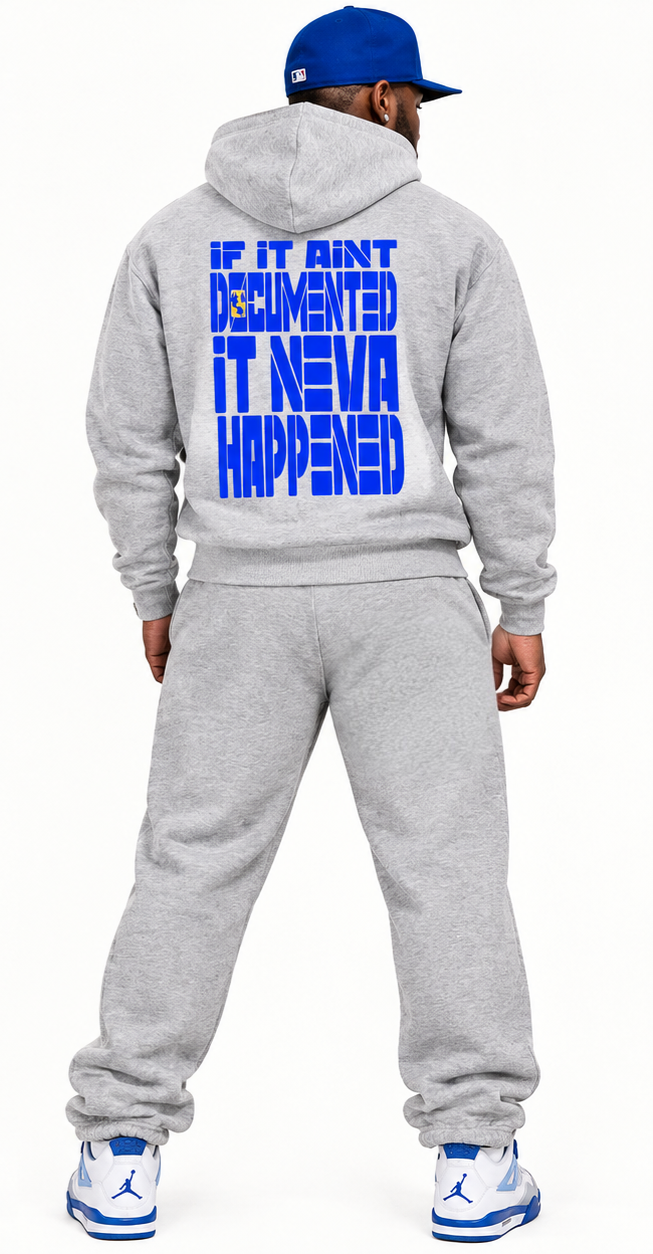 Carolina To The World Oversize Fleeced Hoodie (Blue/Gold)
