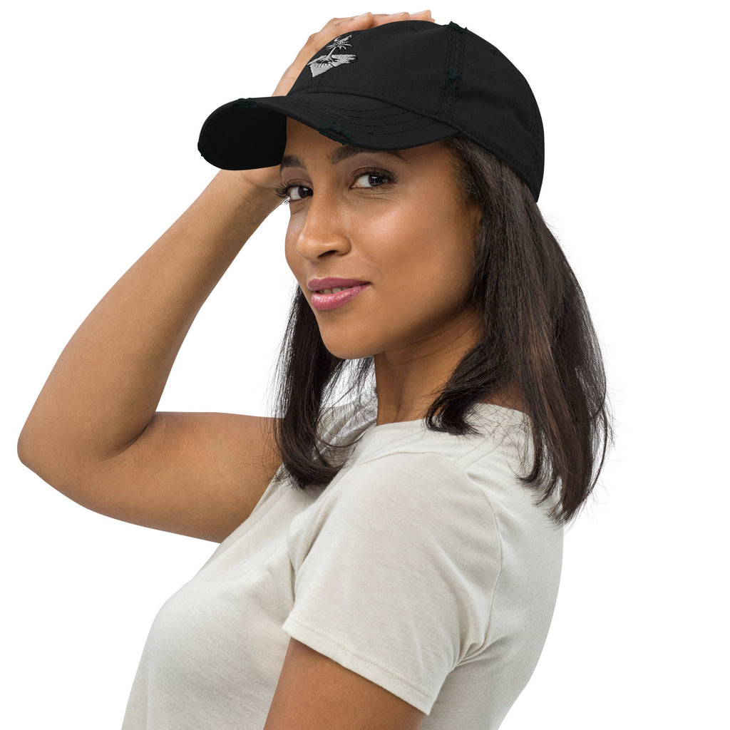 Palmetto Cardinal Distressed Dad Hat - Caroliente' CollectonEMBROIDERYCaroliente' Collecton