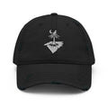 Palmetto Cardinal Distressed Dad Hat - Caroliente' CollectonEMBROIDERYCaroliente' Collecton